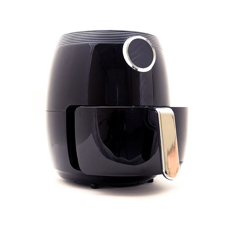 Air Fryer Guide For Beginners - a black air fryer on a white background